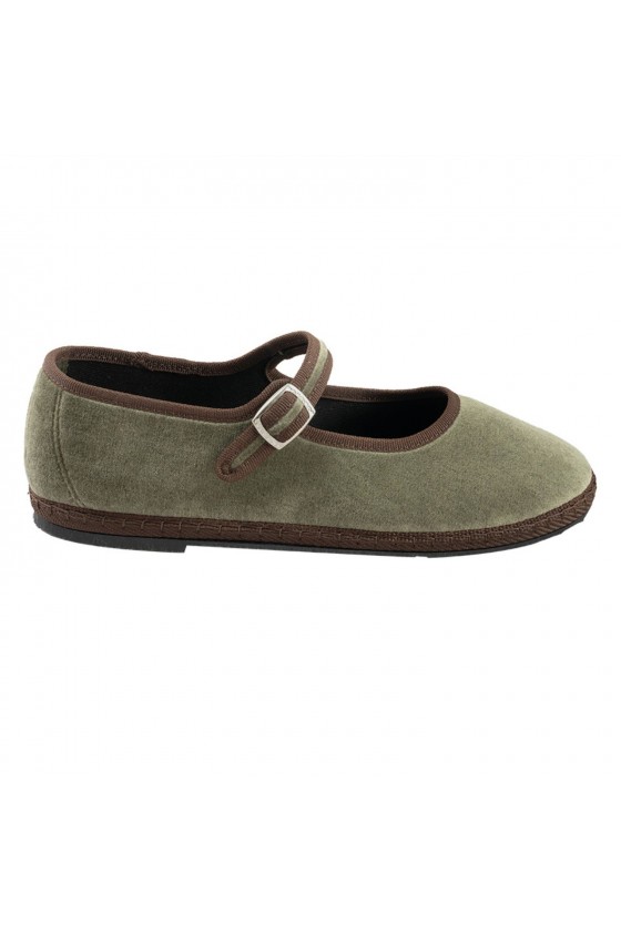 Mary Jane Shoes Olive Green