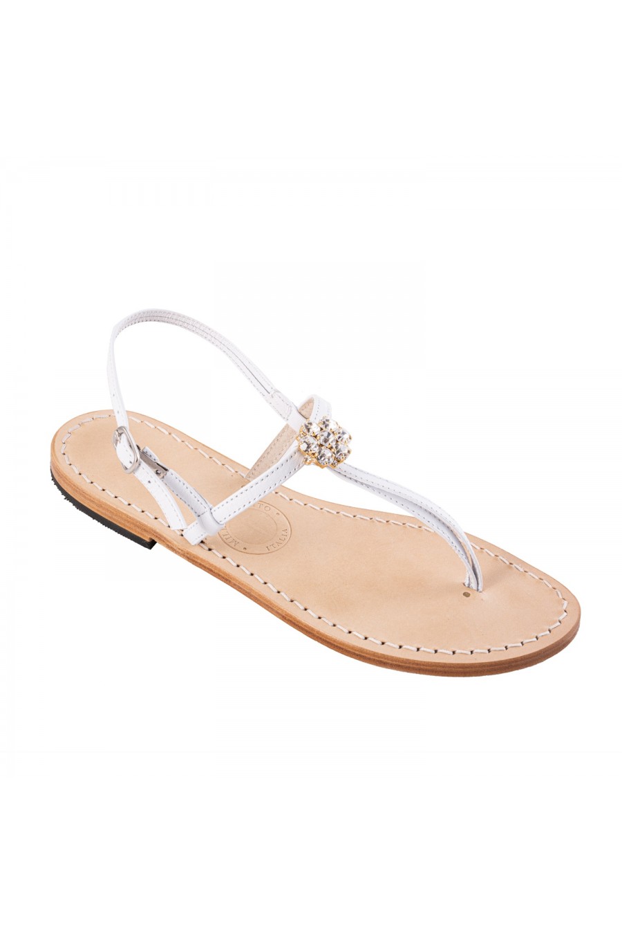 Cinque Terre Jeweled flat sandals
